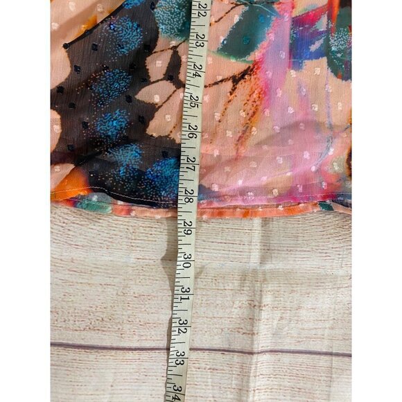 NWT Torrid Women's Long Sleeve Chiffon Clip Dot Blousson Sleeve Blouse - 2XL - Picture 8 of 13